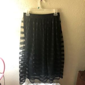 NWT Black layered skirt